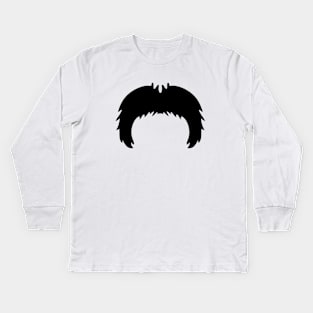 Mustache Mania - The Shaggy Horseshoe Kids Long Sleeve T-Shirt